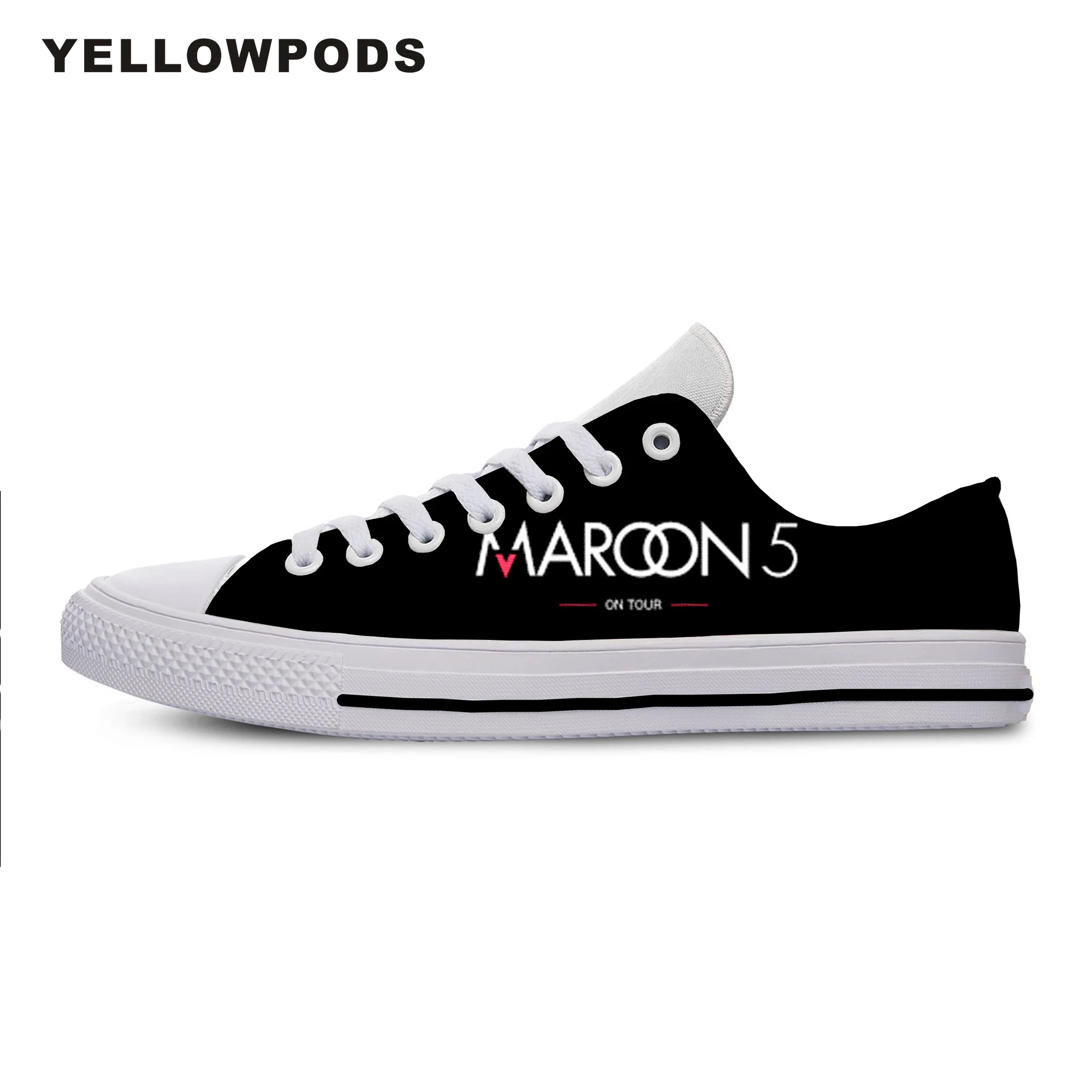 

Rock Maroon 5 Harajuku High Quality Handiness Mens Casual Shoes 3D Printed for Men Women Customized White Brand Shoes