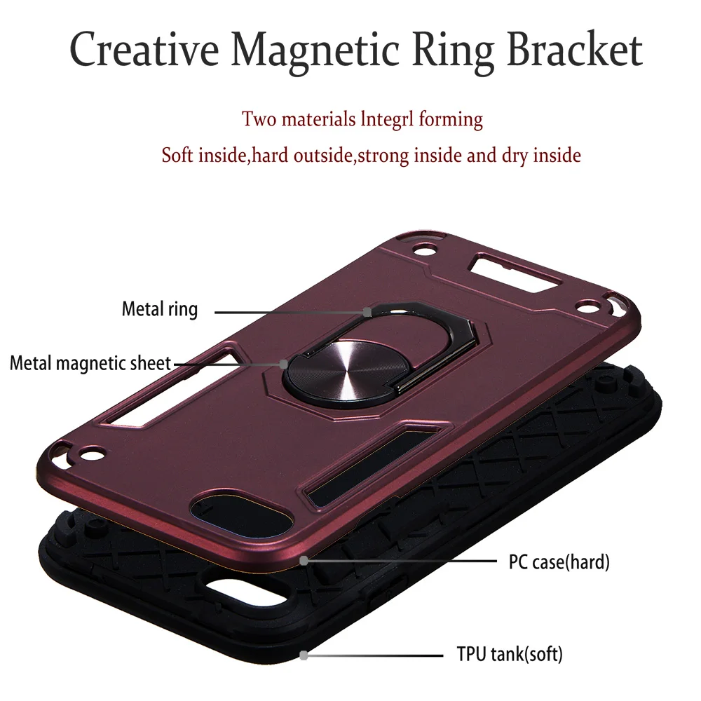 Силиконовый ударопрочный автомобильный магнитный держатель кольца мягкий TPU