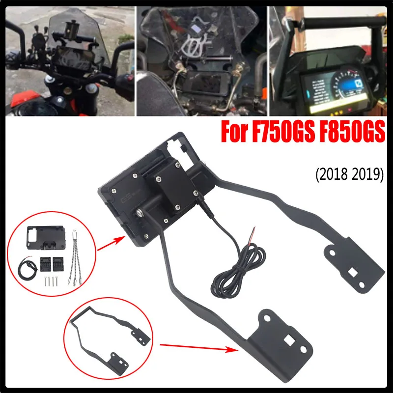 

Smart Phone Mobile GPS Navigation charging Plate mounting Bracket Support holder For BMW F750GS F850GS F750 F850 GS 2018 2019