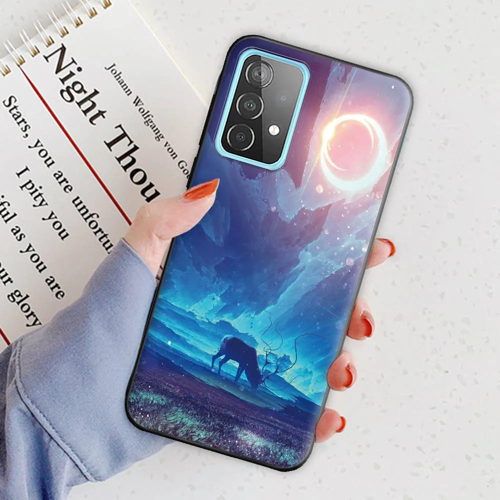 Для Samsung Galaxy A52 5G чехол SM-A526B 4G SM-A525F Мягкий силиконовый для задней крышки телефона