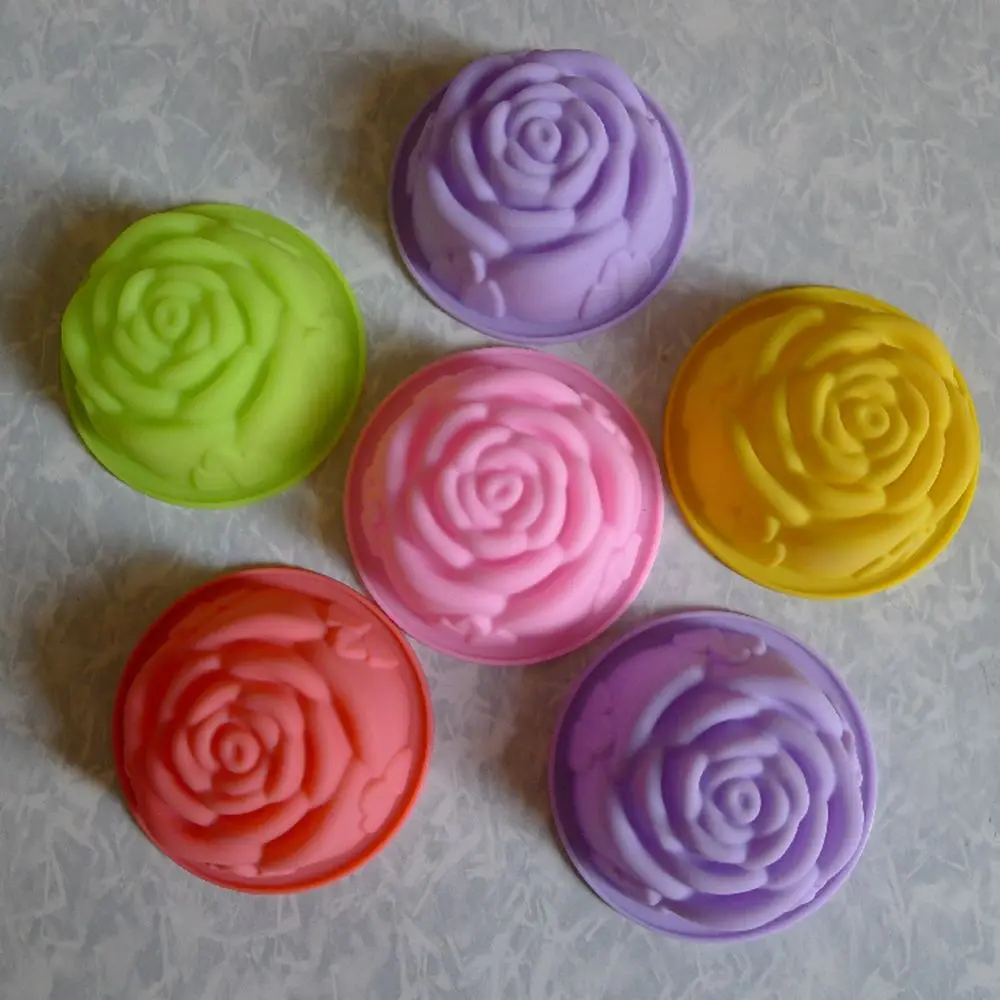 Роза в форме цветка из силикона прессформы шоколад желе пудинг торт пресс формы