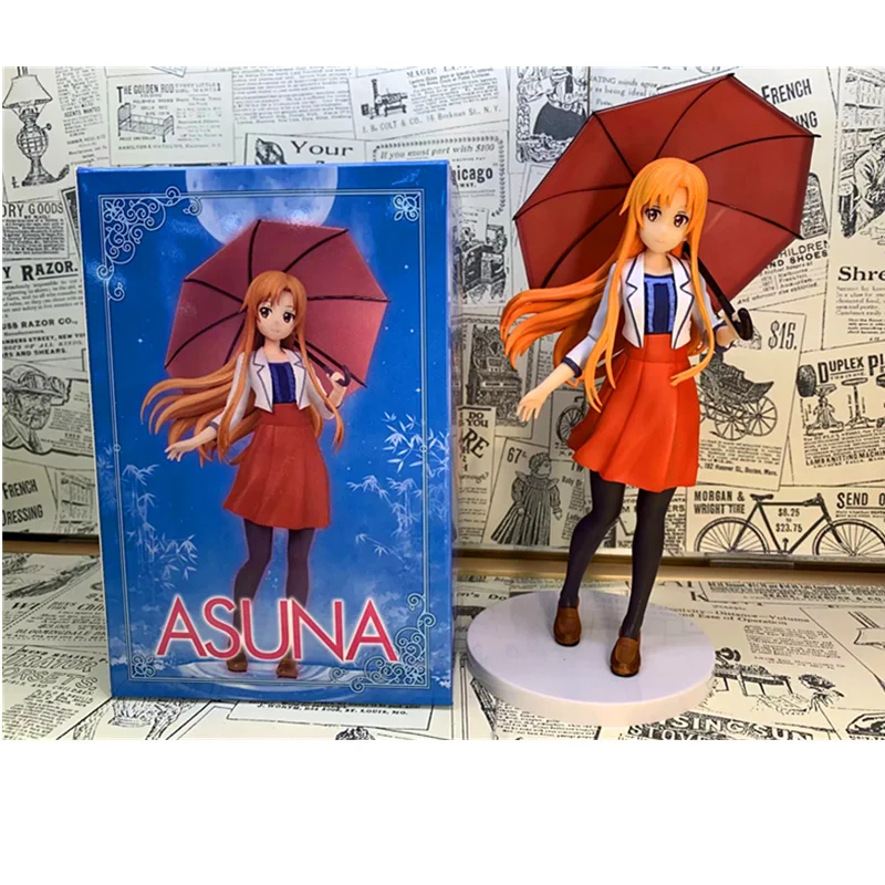 20CM Sword Art Online Yuuki Asuna Figurine Dolls Toys PVC Action Figure Collection Model Toy H797 | Игрушки и хобби