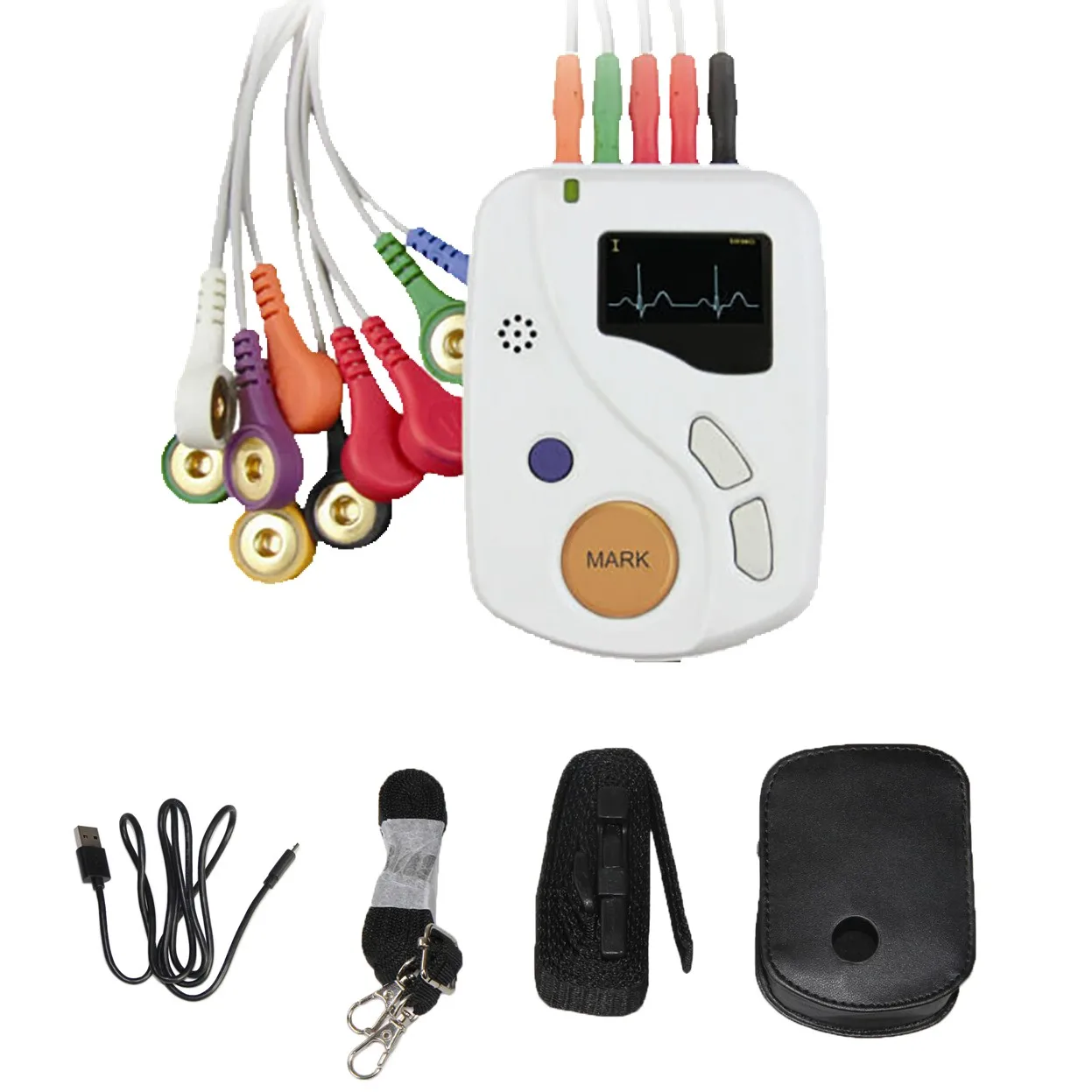 

CONTEC Dynamic 12 Leads ECG Holter Systems 48 Hours Recorder,2GB Card,​Analyzer Software(Download Online) TLC6000