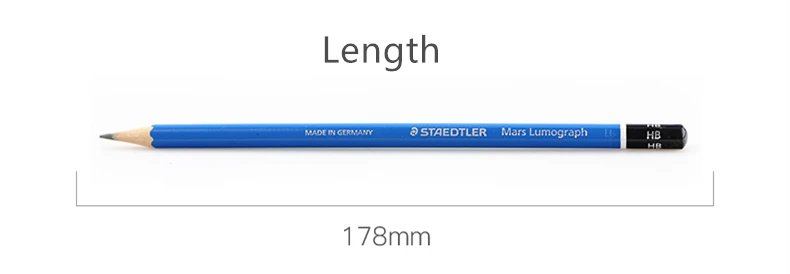 1 шт. синий баррель Staedtler Mars lumographh рисование и эскизы карандаши 24 различных градусов доступны