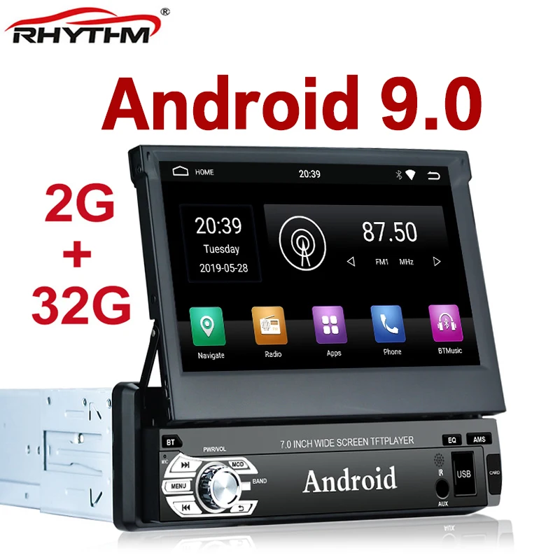 2G + 32G 1din Android 8 1 GPS Авто mutimedia плеер 7 дюймов 1080P сенсорный экран головное устройство