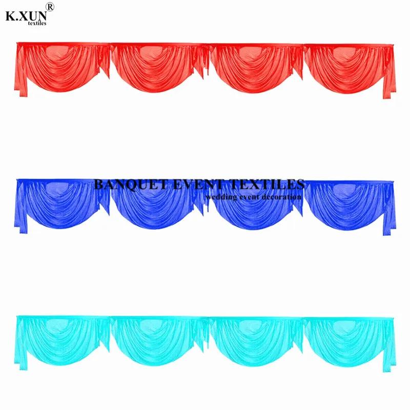 

Cheap Price Swag Valance Drape For Wedding Backdrop Curtain Stage Background Party Event Decoration