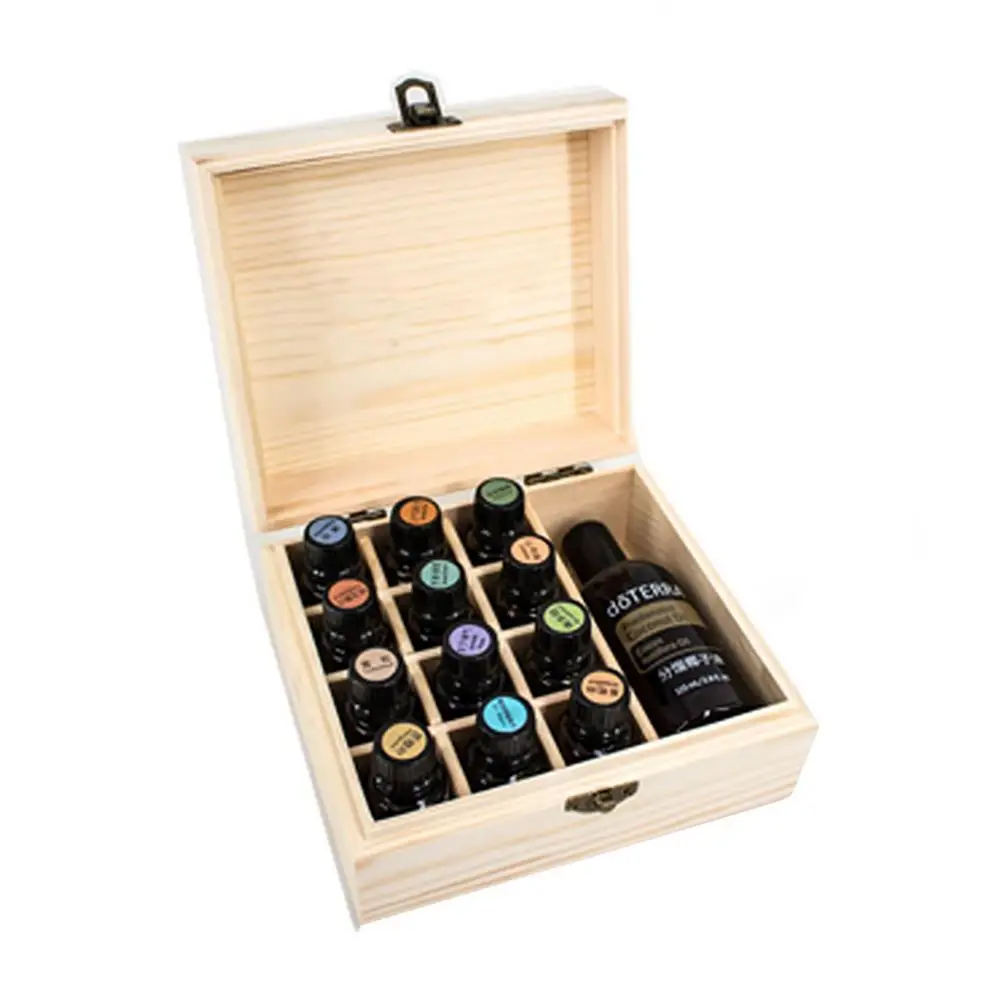 

Деревянная коробка для хранения эфирных масел