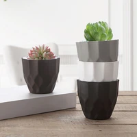ins small plastic flower pot modern home decorative pots office desk cactus succulent planter garden bonsai pot