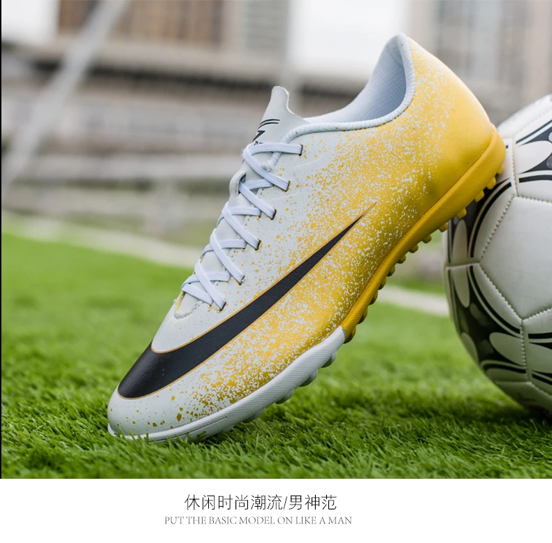 Новинка! Мужские футбольные бутсы ZHENZU Turf для помещений, детские бутсы для мальчиков, футбольные бутсы, спортивные кроссовки, европейские размеры 35-44, voetbalschoenen