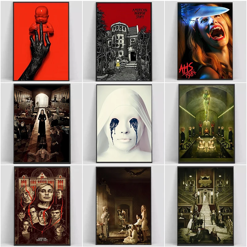 

50 Designs Hot TV Show American Horror Story Picture Prints On Canvas Painting Wall Art Fancy Poster For Living Room Home Decor