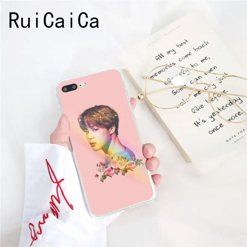 Ruicaica KPOP Jin SUGA j-hope RM Jimin V JungKook чехол для телефона для iPhone X XS MAX 6 6s 7 7plus 8 8Plus 5 5S SE XR 10