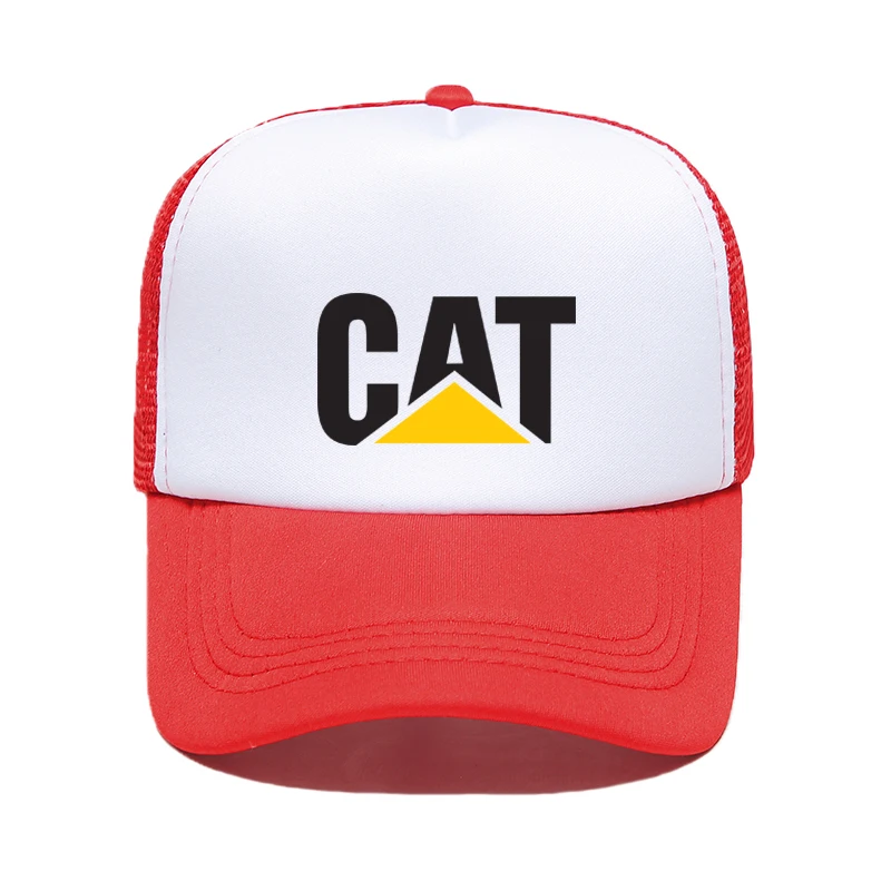 QI XIN CAT triangle Cat кожаная кепка Chao уличный танец утка язык Кепка модный Hombre хип печать