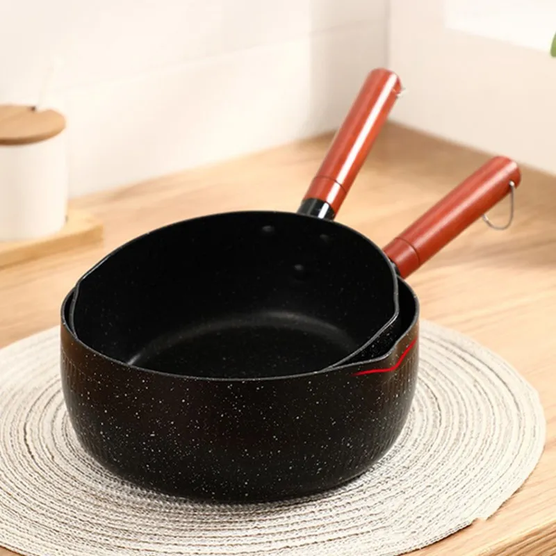 Плоская кастрюля детская для молока лапши быстрого приготовления сковорода с