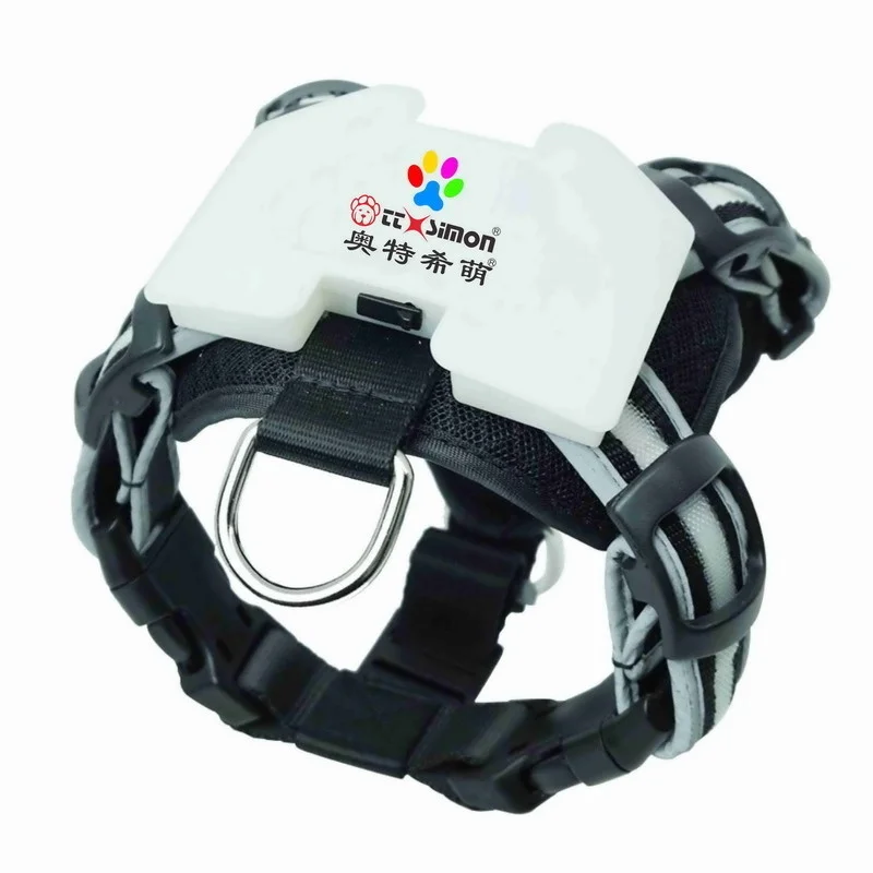

harness lights dog electric led dog collar cc cimon reflective dog harness