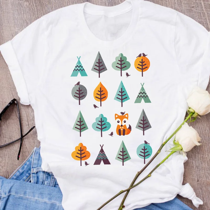 Женская футболка с коротким рукавом и принтом в стиле 90 х|Футболки| |