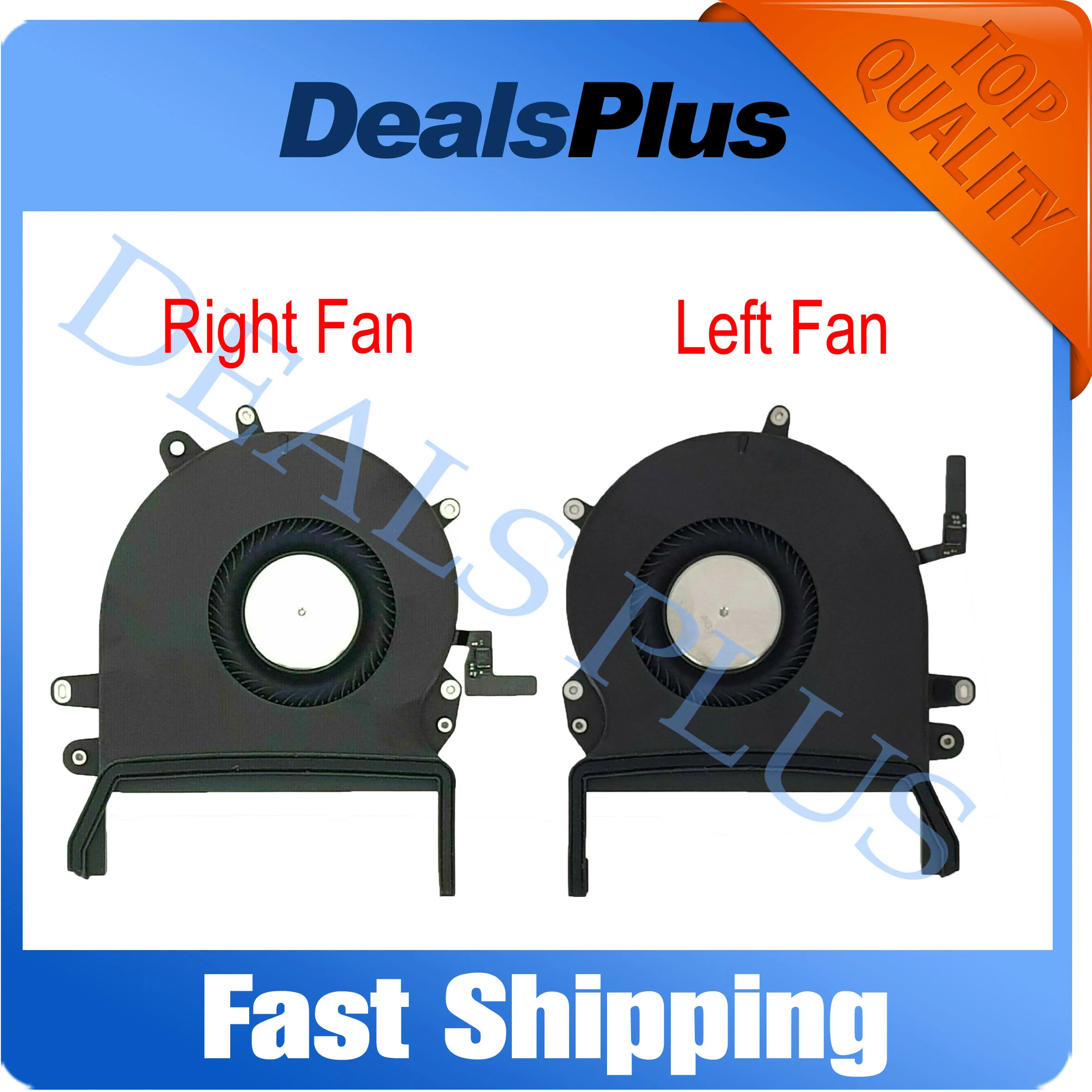 

Like New Left and Right CPU Cooling Cooler Fan Set For Macbook Pro Retina 16" A2141 EMC 3347 Late 2019 Year