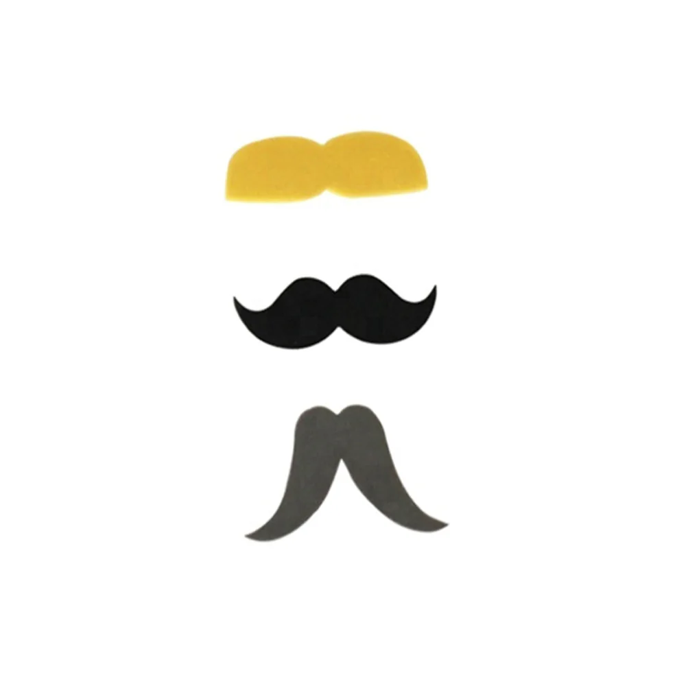 

12pcs Silicone Glass Marker Beard Design Glass Recognizer Cup Distinguisher for Home Party Banquet