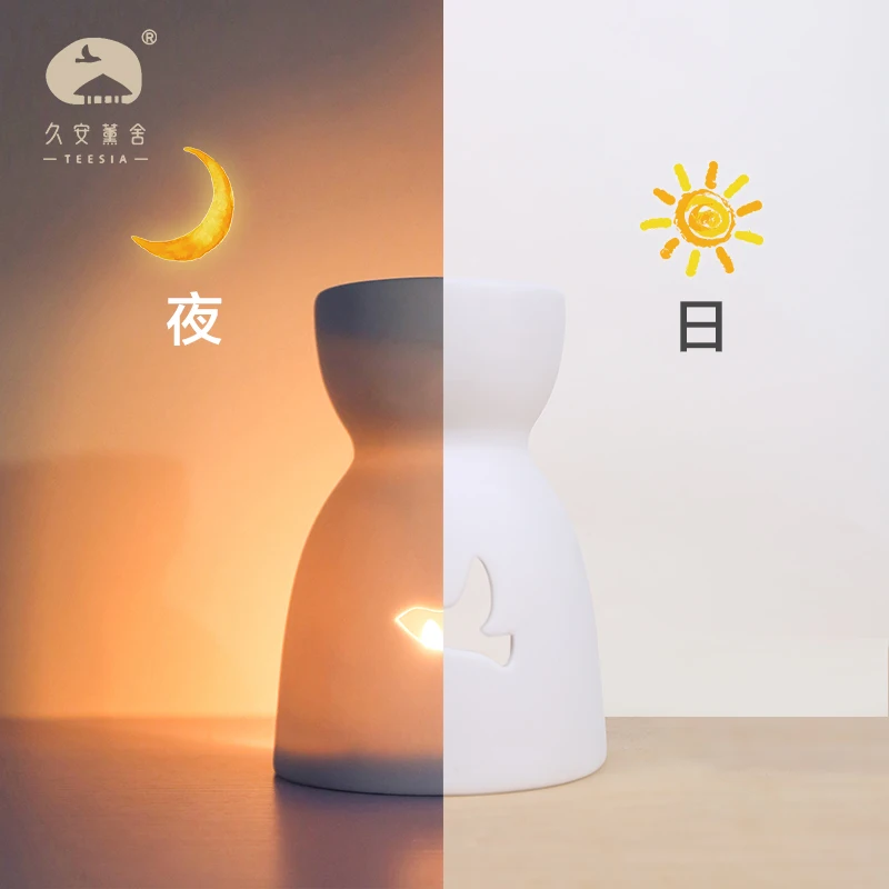 Керамическая ароматическая горелка свеча белый ночной Светильник диффузор для