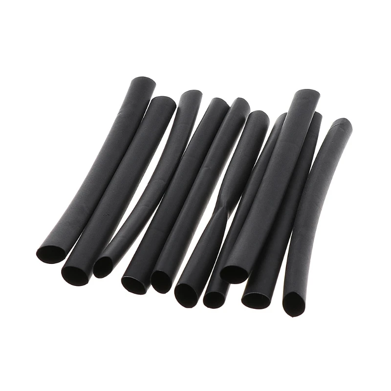 

70Pcs 1mm 2mm 2.5mm 3mm 4mm 5mm 6mm Heat Shrink Heat Shrinkable Sleeving Black