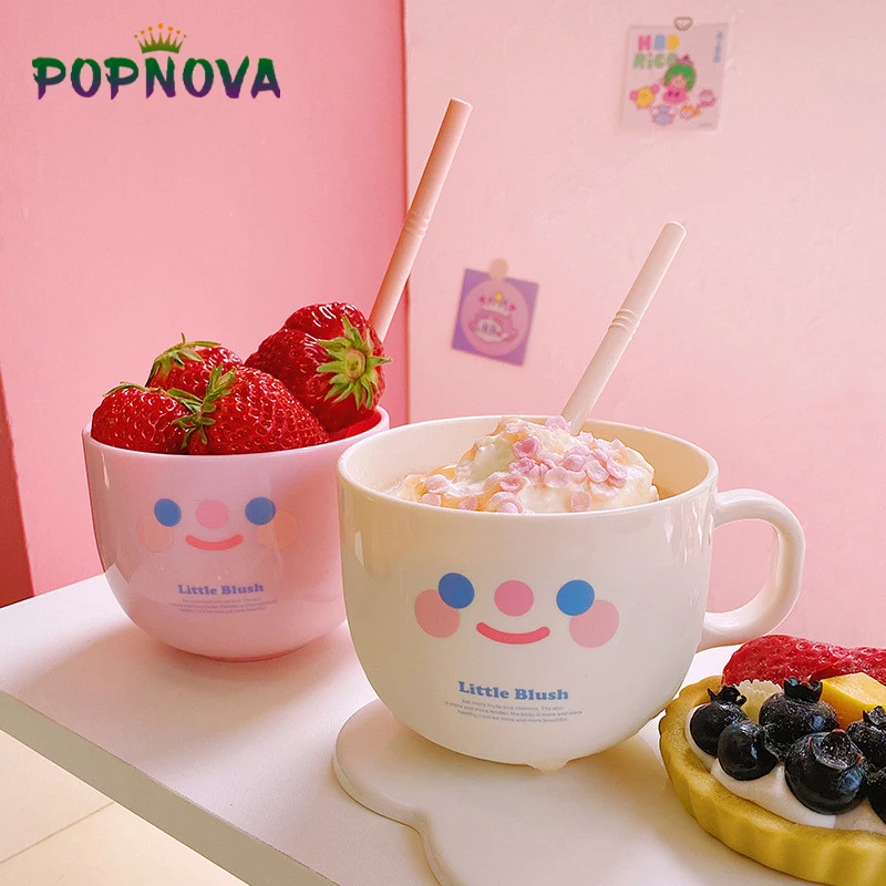 INS Корейская креативная кружка для Сиппи Пластиковая Кружка с милой улыбающейся