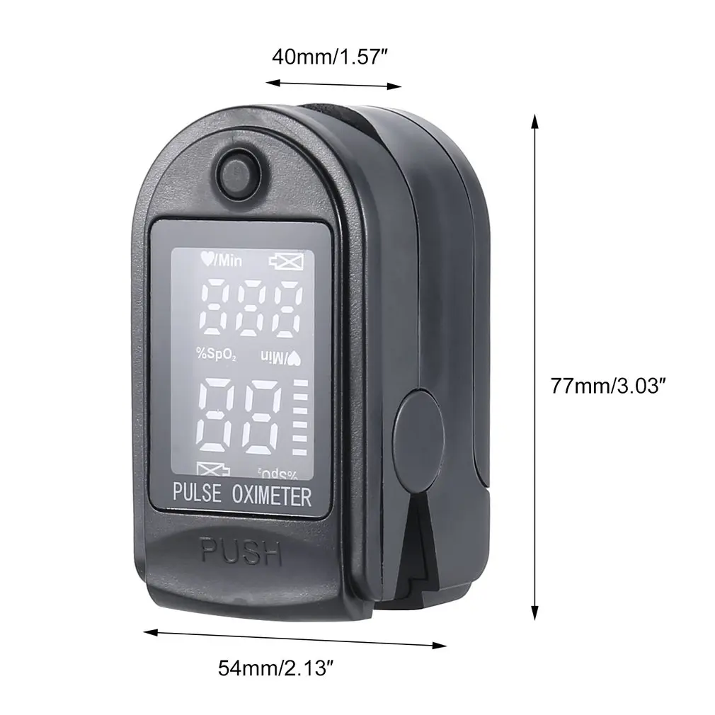 

Led Digital Screen Fingertip Oximeter Highlight Display Oximeter Blood Oxygen Sleeping Monitor Detector Health Tool