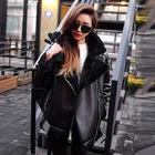 Куртка-Авиатор женская зимняя с меховым отворотом и бархатной подкладкой