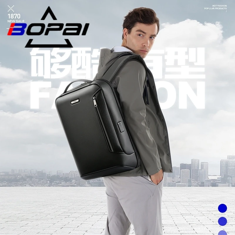 BOPAI мужской рюкзак модный многофункциональный зарядка через usb 15 6-дюймовый для
