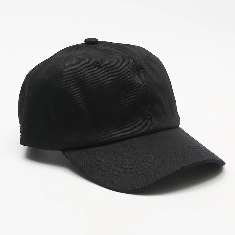 Бейсболка с прямым козырьком для мужчин и женщин мягкая однотонная хлопковая