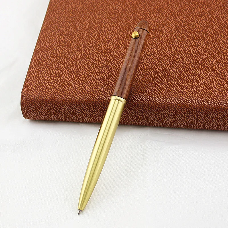Новая Винтажная деревянная ручка из латуни креативная Высококачественная