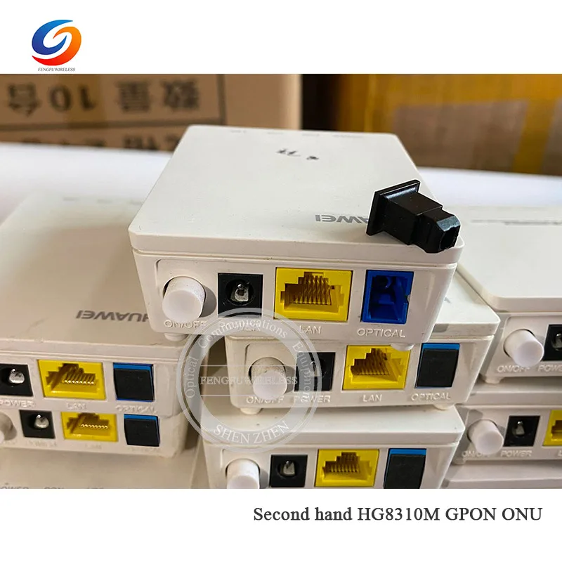 Оптовая продажа 50 шт. оригинальный б/у Однопортовый Ethernet порт Huawei HG8310M терминал GPON