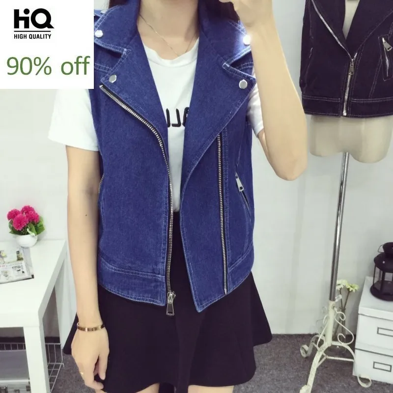 Женская летняя куртка размера плюс 8XL без рукавов винтажная женская джинсовая