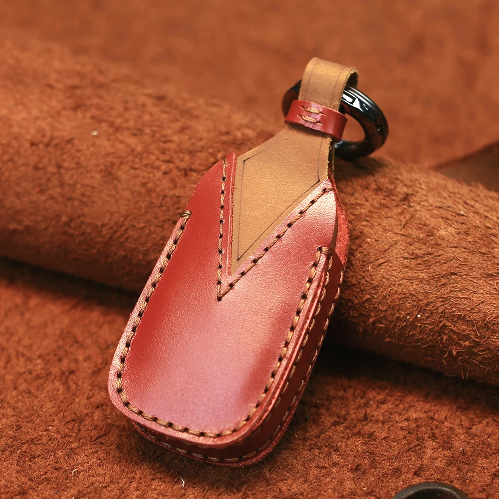 KEYYOU Protector Keychain Keyless For Subaru Forester Impreza Outback WRX BRZ XV Crosstrek Genuine Leather Car Key Case Cover | Автомобили