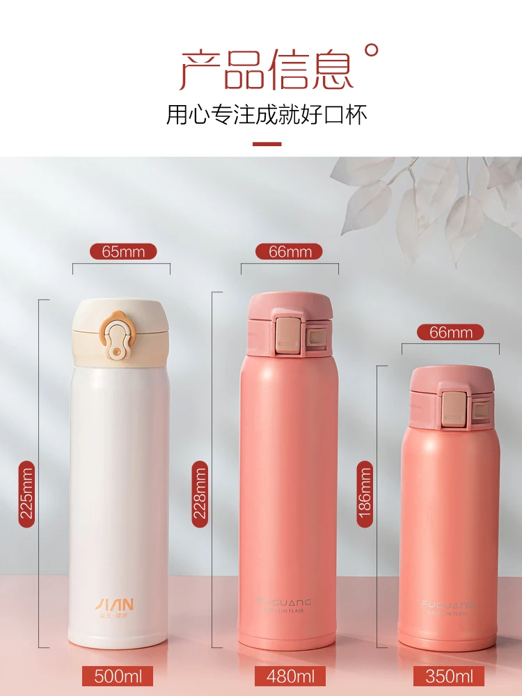 Вакуумная фляжка из нержавеющей стали с двойными стенками в новом дизайне