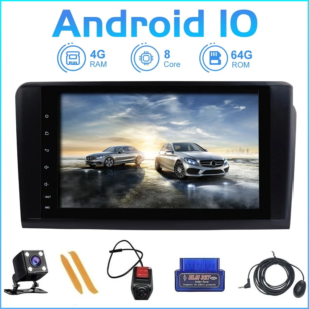 Автомобильный радиоприемник ZLTOOPAI мультимедийный плеер с GPS 2 Din Android 10 для Mercedes Benz