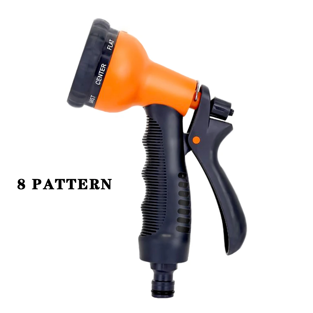 

8 Pattern Garden Water Gun Hose Nozzle Household Car Washing Yard Water Sprayer Pipe Tube Sprinkler Nozzle