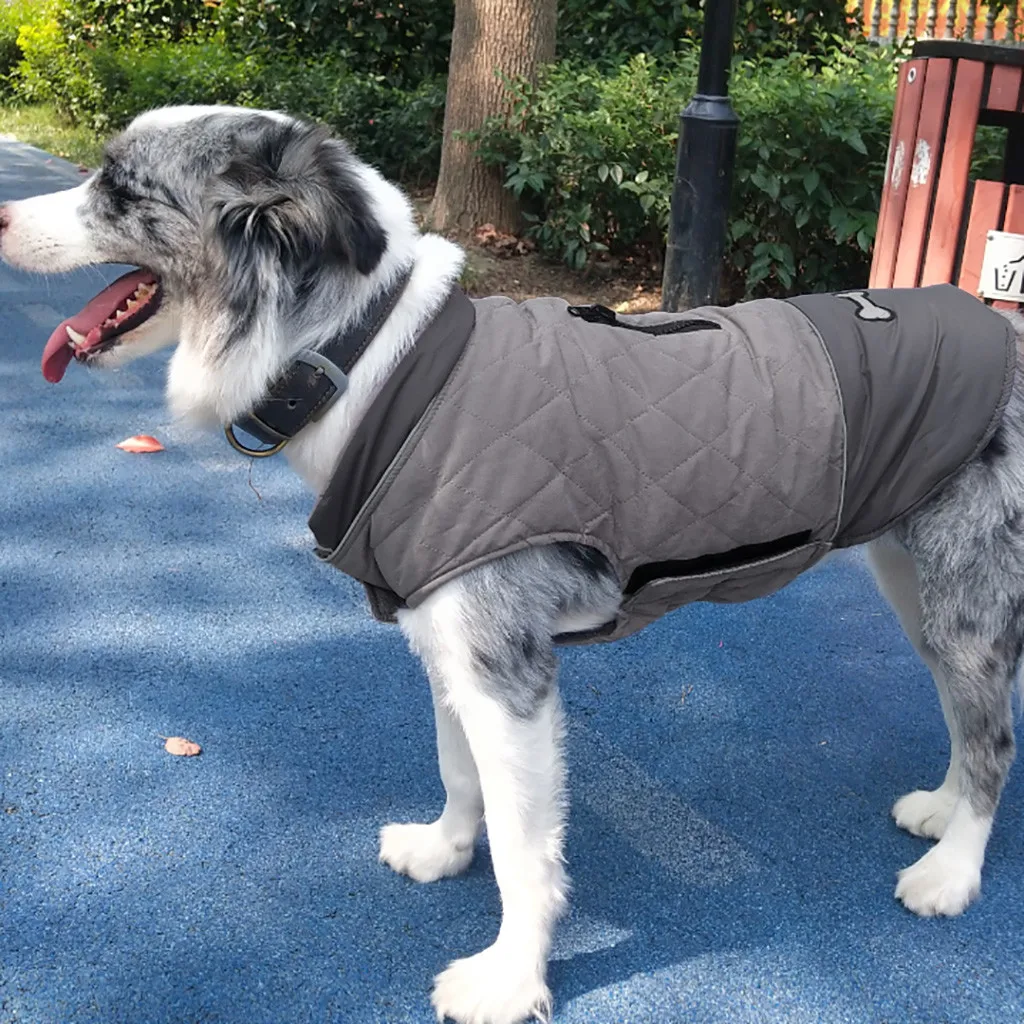 Одежда для собак водонепроницаемая куртка домашних животных теплый пуховик