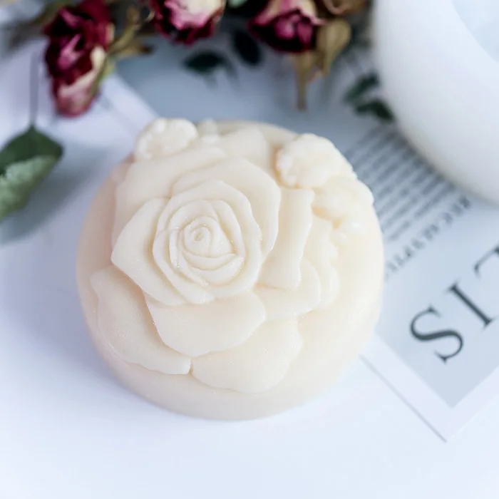 3d силиконовые формы в виде цветка розы ручной работы мыло Плесень Силиконовое