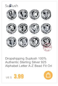 Suplush, 925 пробы, серебряный шарм, вдохновленный природой, шарм, бабочка, цветок, бисер, подходит для бренда, очаровательный серебряный браслет 925 происхождения