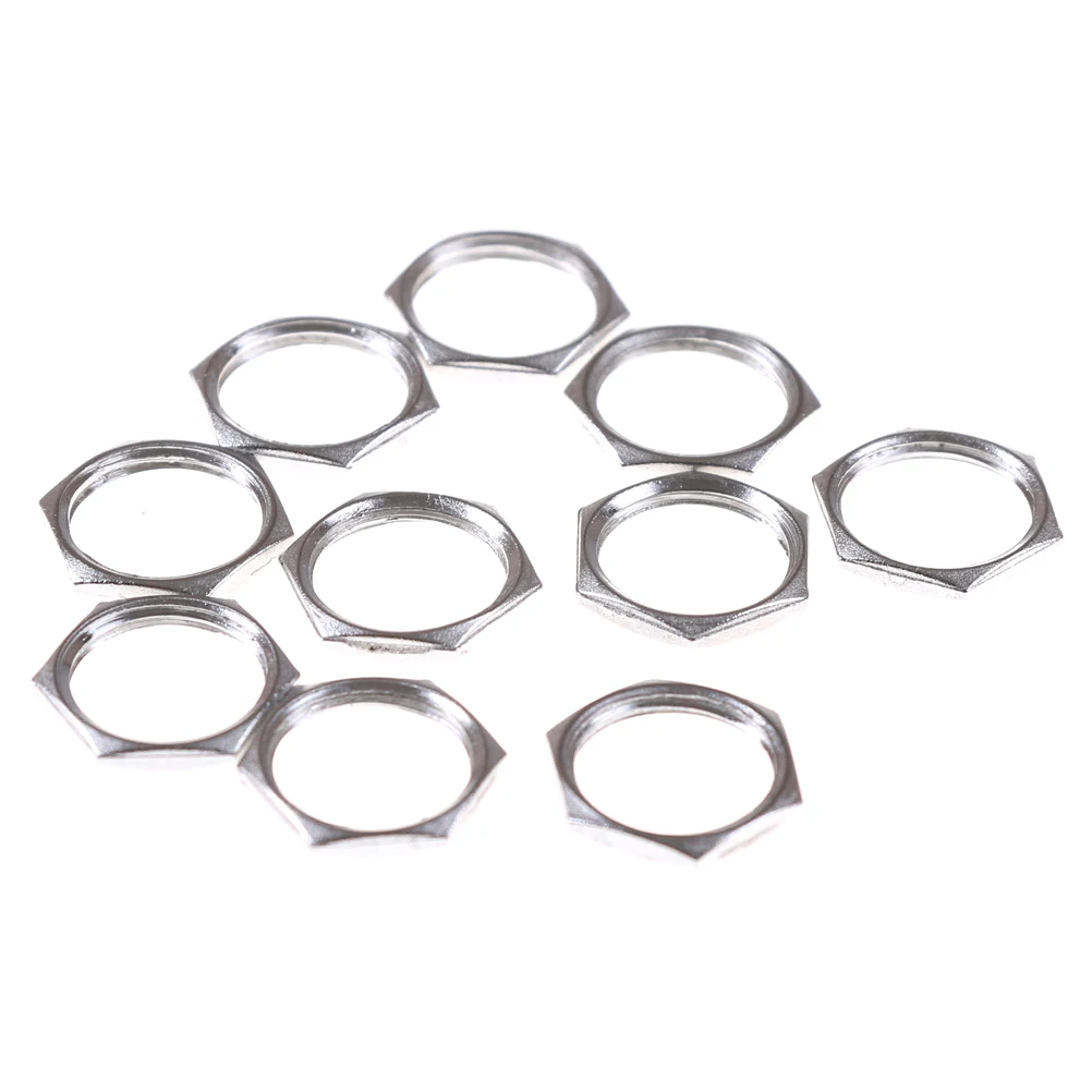 

10pc 5.5 mm x 2.5mm Copper Female Panel Mount Connector DC Power Jack Socket