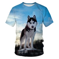 funny siberian husky pattern animals dog 3d print men t shirt casual hip hop summer short sleeve tees tops shirts harajuku
