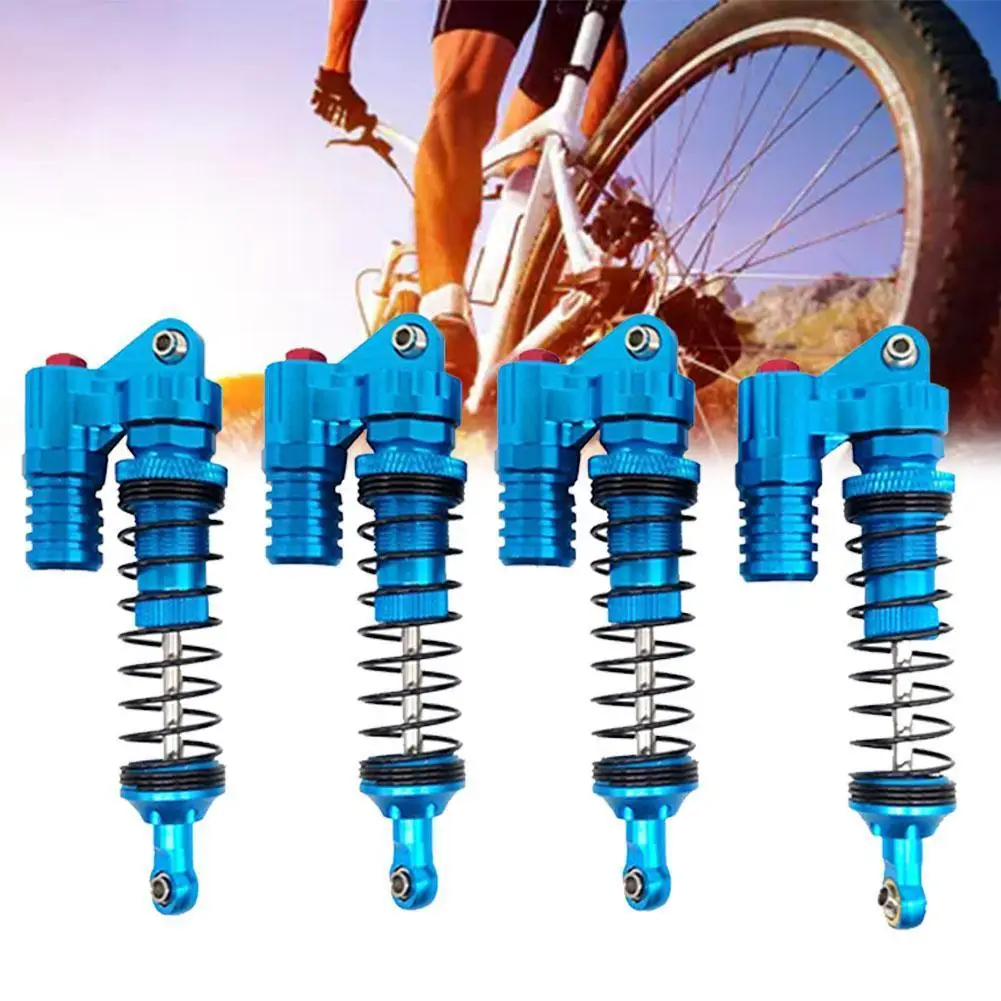 

4pcs 1/24 Simulation Model Axial SCX24 90081 Metal Shock Absorber Aluminum Alloy Double Cylinder Shock Absorber