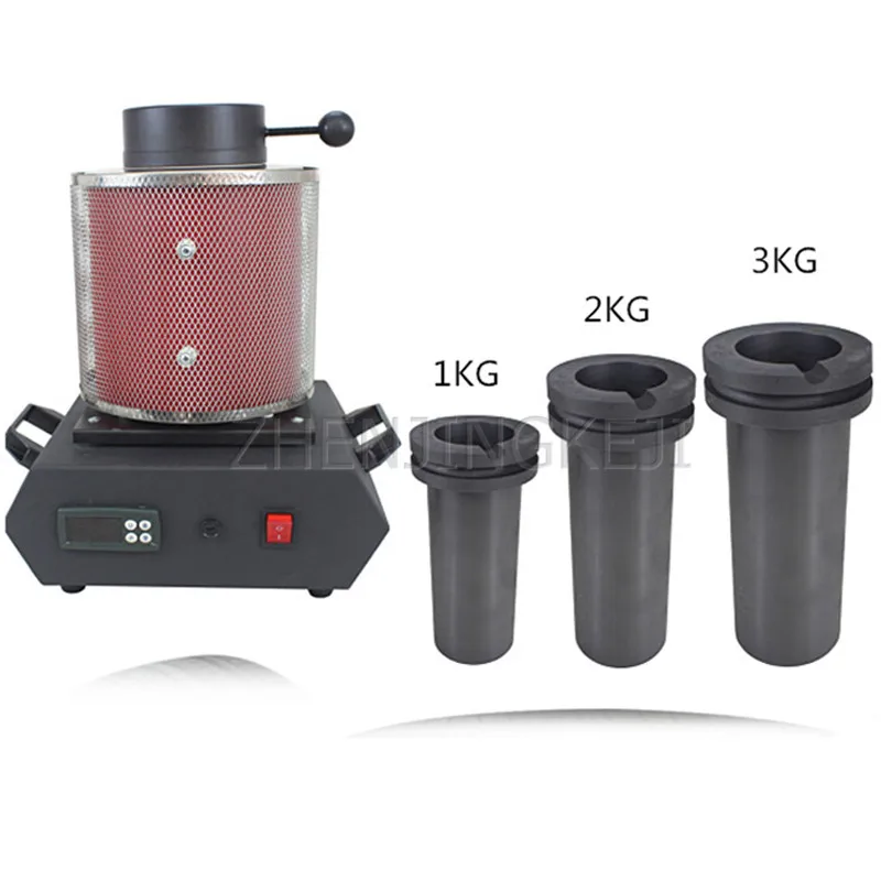 Маленькая плавильная печь для золота оборудование 1400 Вт высокой мощности