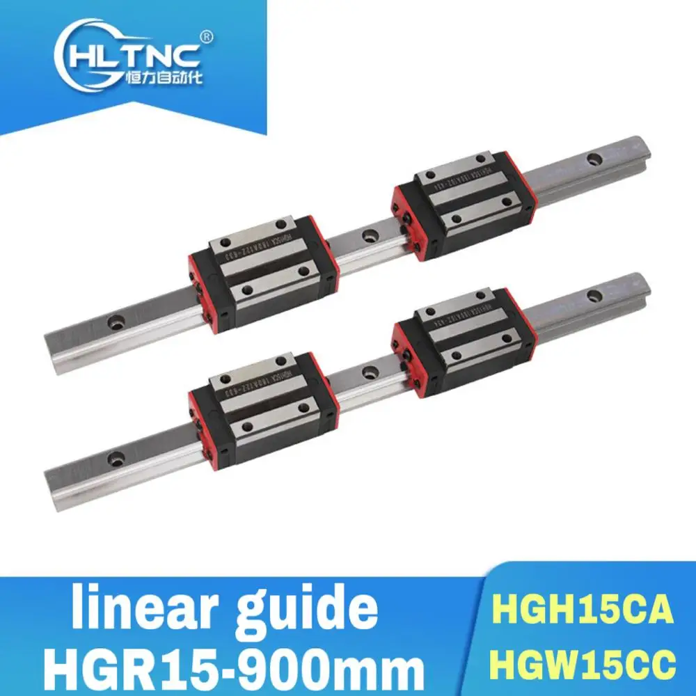 

15 мм линейная направляющая для фрезерного станка с ЧПУ HGH15CA или HGW15CC, 2 шт. + 4 шт.