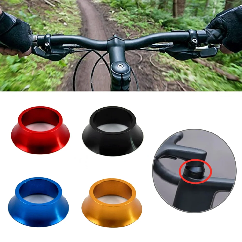 

1PC 1-1/8" Alloy Aluminum Bicycle Headset Spacer MTB Road Bike Headset Washer Cycling Steerer Tube Conical Spacer Cycling Parts