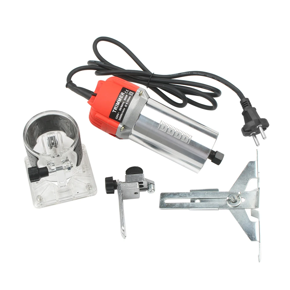 800 Вт алюминиевый домашний Электроинструмент деревообрабатывающий триммер слот