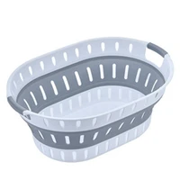 foldable bathroom laundry basket plastic household storage organizer dirty clothes dorm hamper laundry basket
