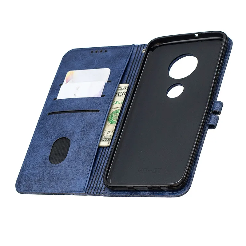 Кожаный чехол для Motorola Moto G7 Power Play G 7 G6 Plus E5 Z4 роскошный Магнитный с откидной