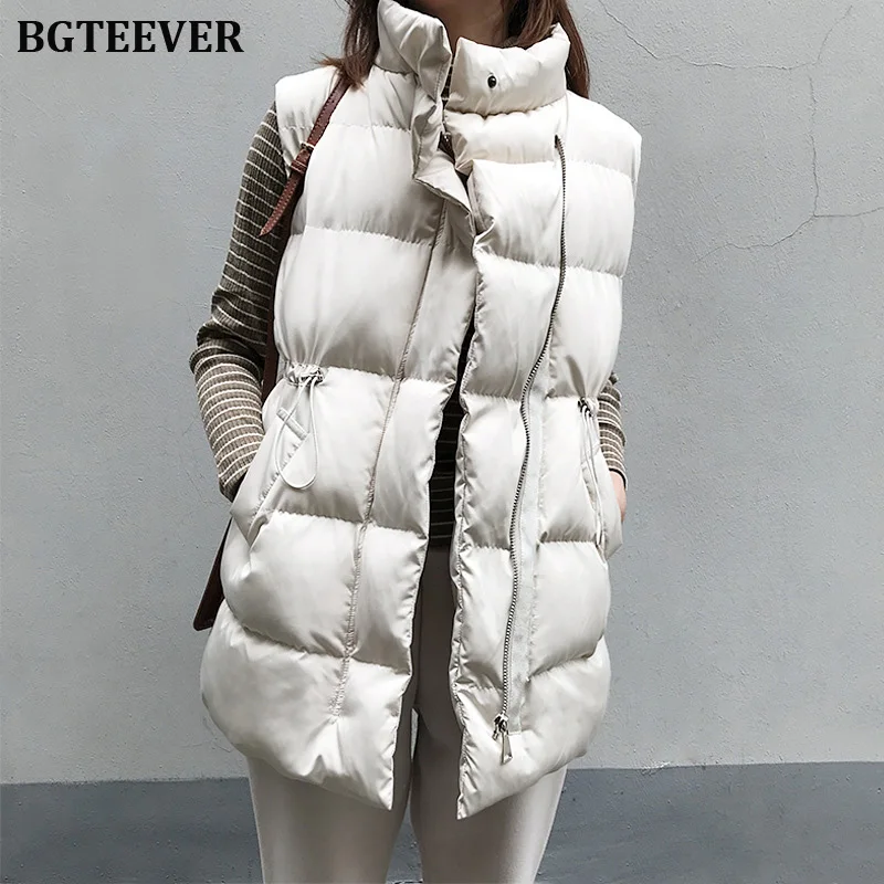 BGTEEVER парка с воротником стойкой женский зимний пуховик нестандартный хлопковый