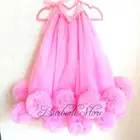 Детское Тюлевое платье с оборками, без рукавов, до колена