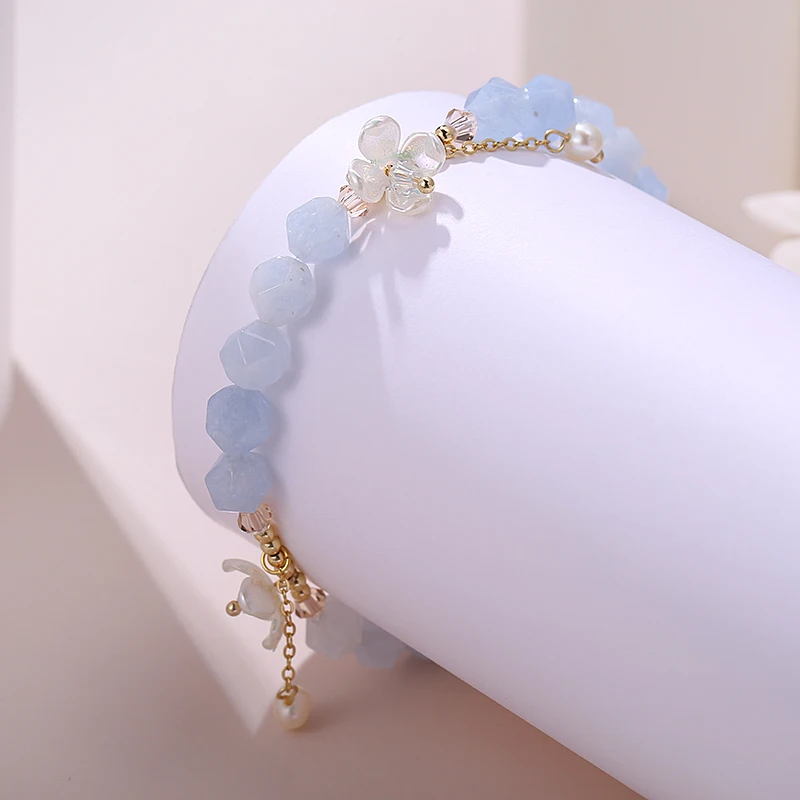 

New Fashion Bracelets For Women 14K Gold Plated Friendship Bracelets For Charms 2022 Trend Jewelry Acrylic Bracelets